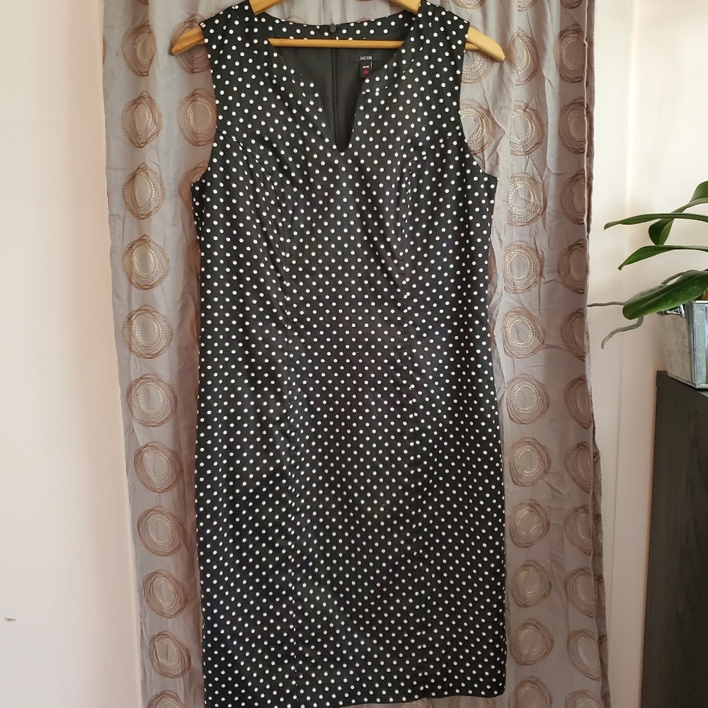 NWOT Jacob polka dot sleeveless shift M